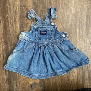 Vintage OshKosh Denim Overalls Dress